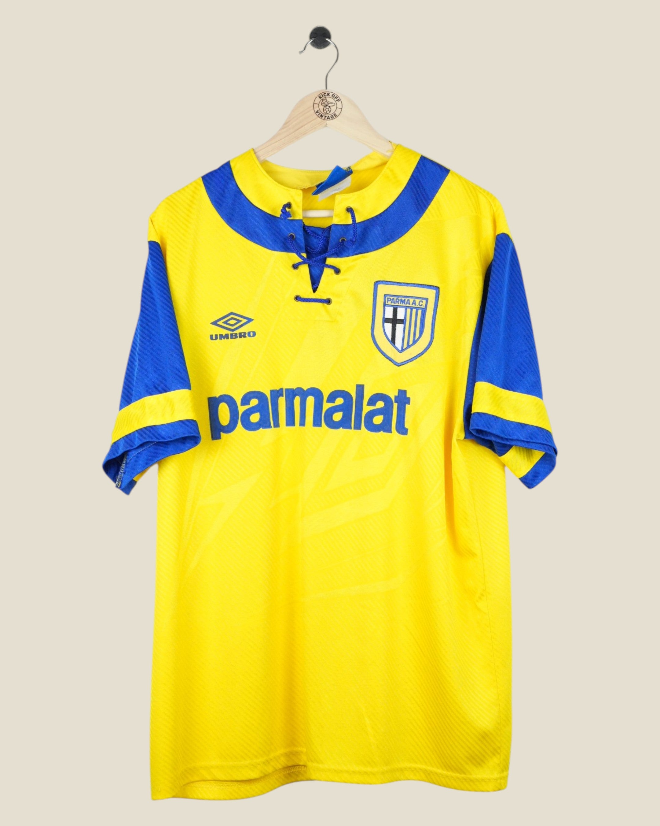 PARMA 1993/95 AWAY SHIRT (XL) UMBRO
