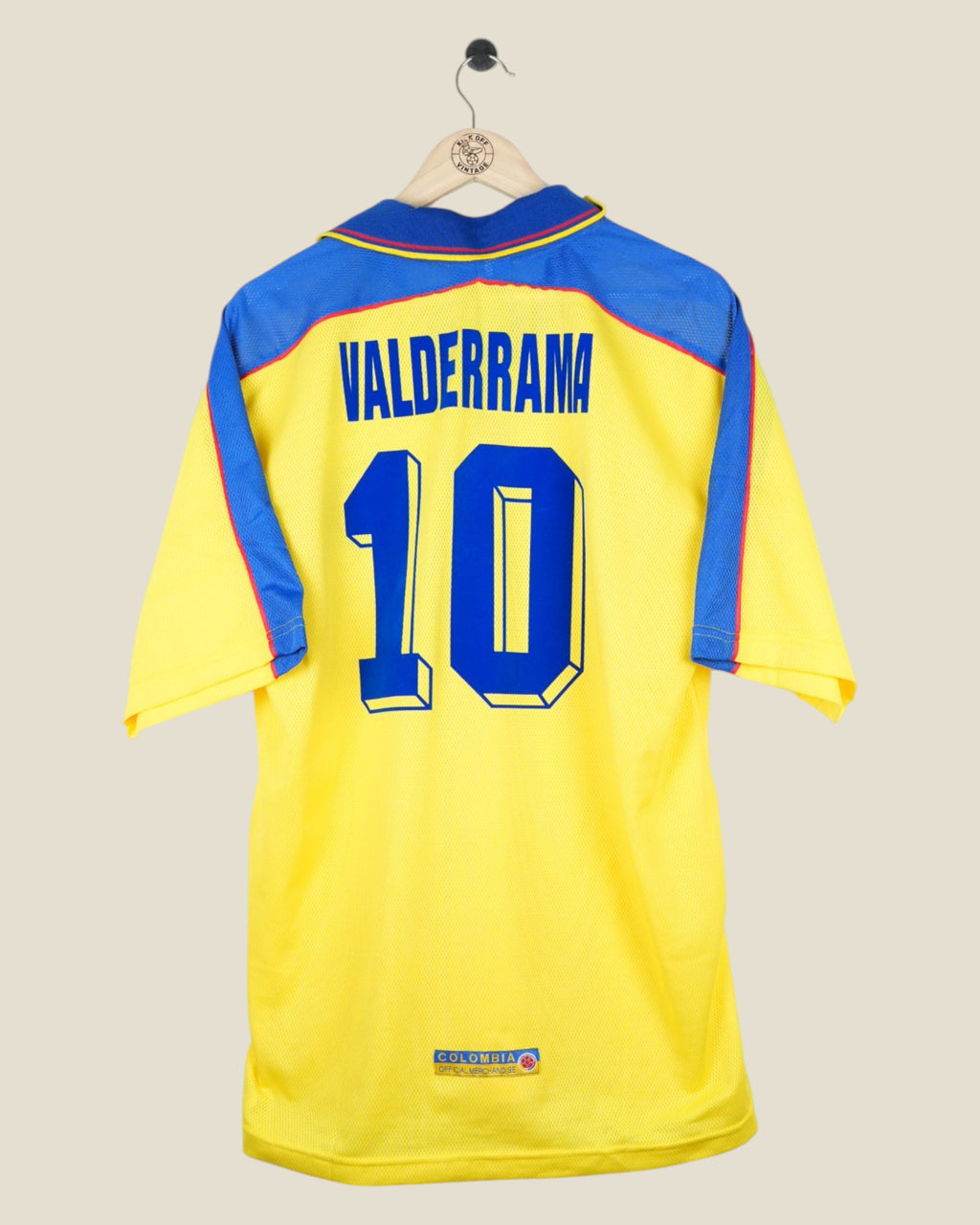 COLOMBIA 1998 VALDERRAMA HOME SHIRT (XL) REEBOK