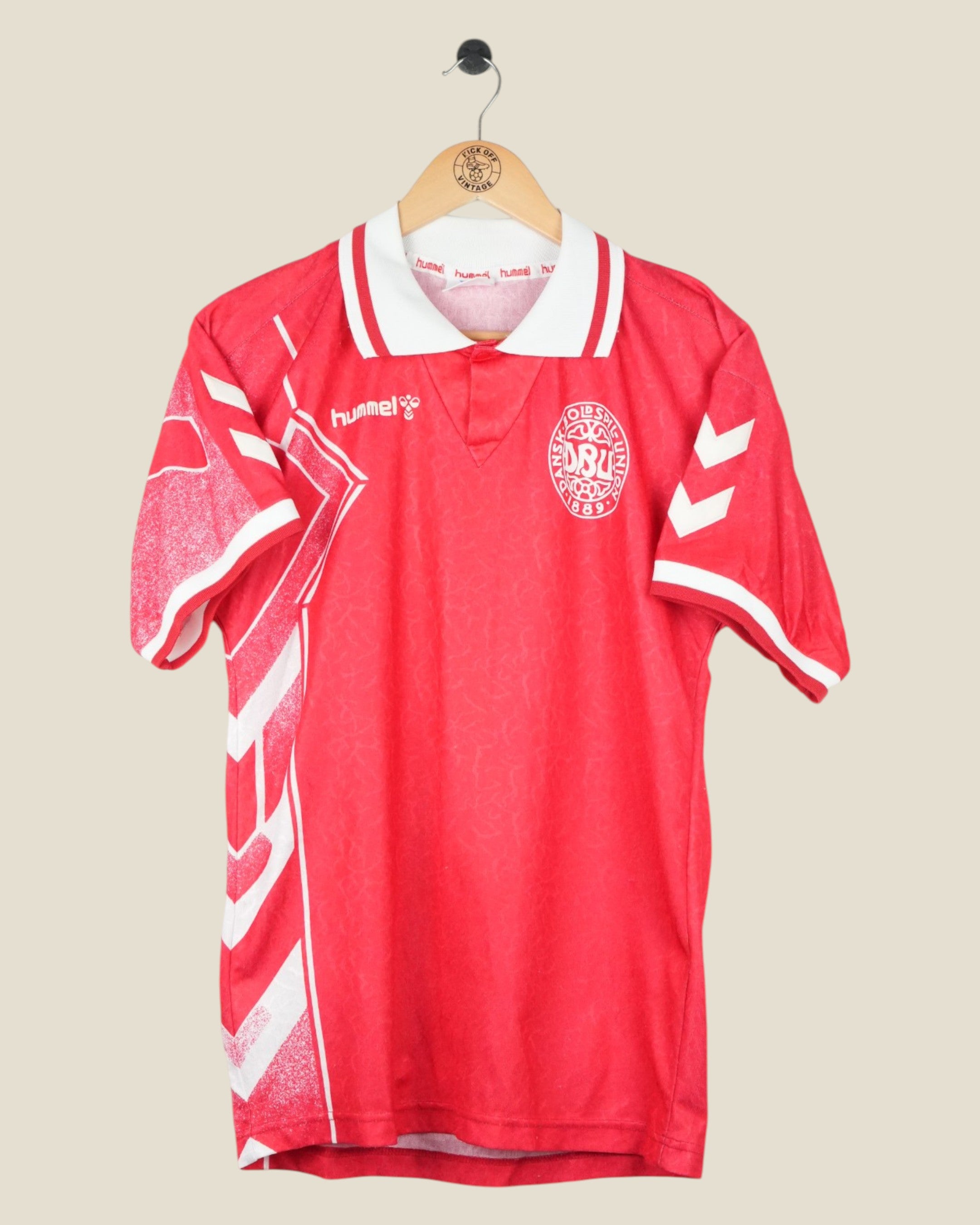 DENMARK 1995 HOME SHIRT (L) HUMMEL