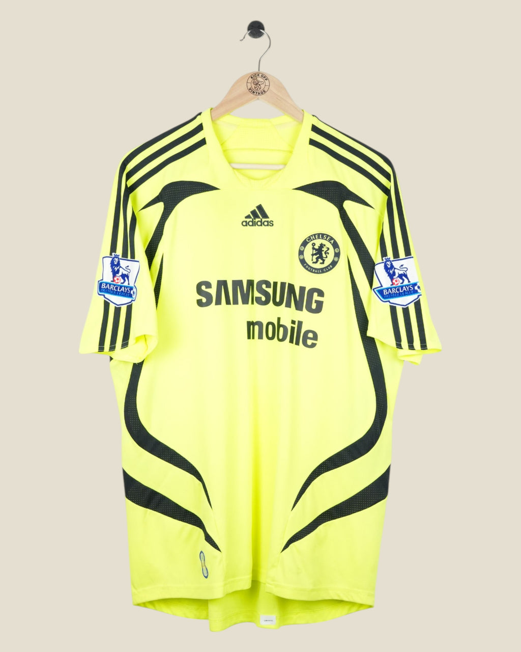 CHELSEA 2007/08 DROGBA AWAY SHIRT EPL (L) ADIDAS