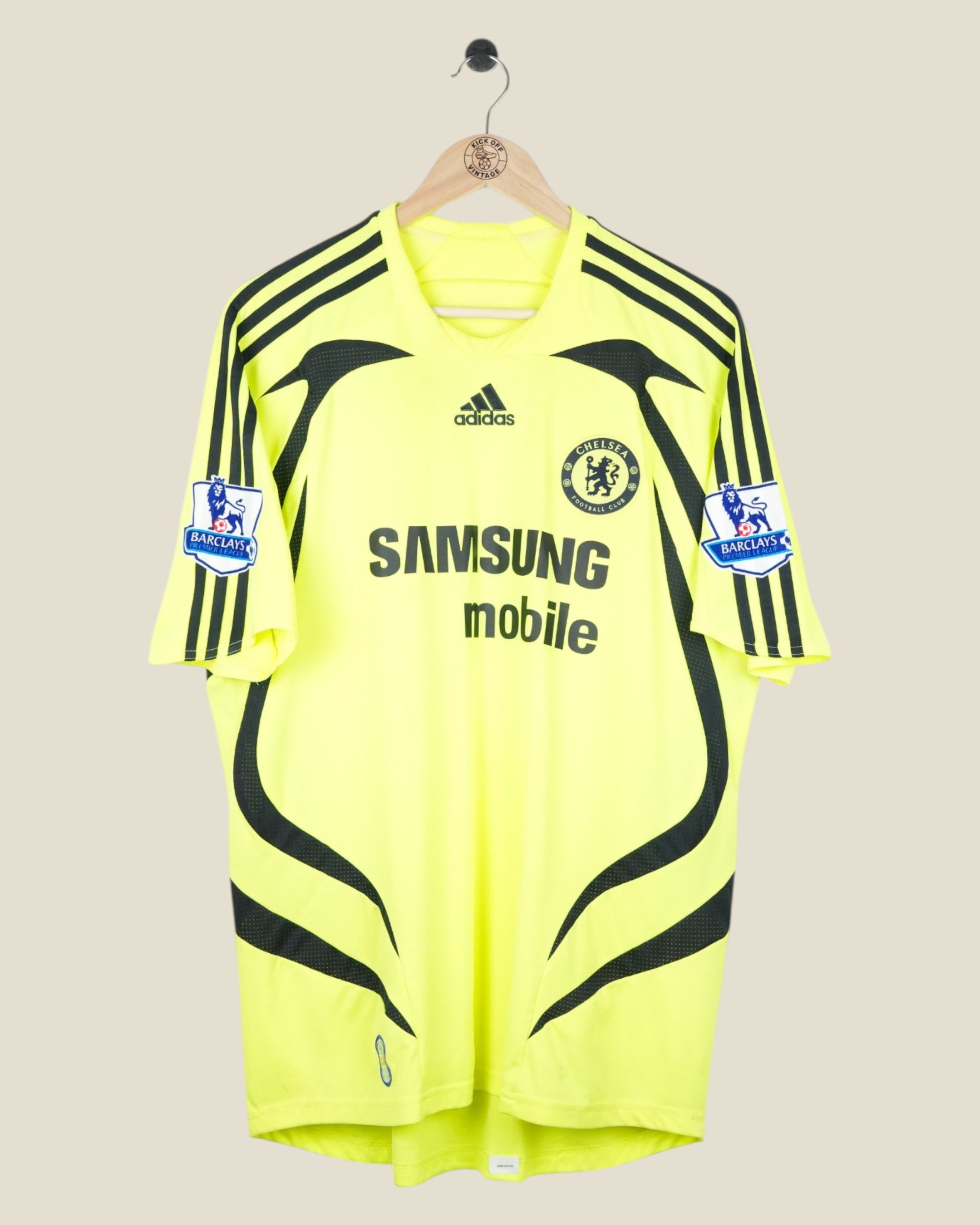 CHELSEA 2007/08 DROGBA AWAY SHIRT EPL (L) ADIDAS