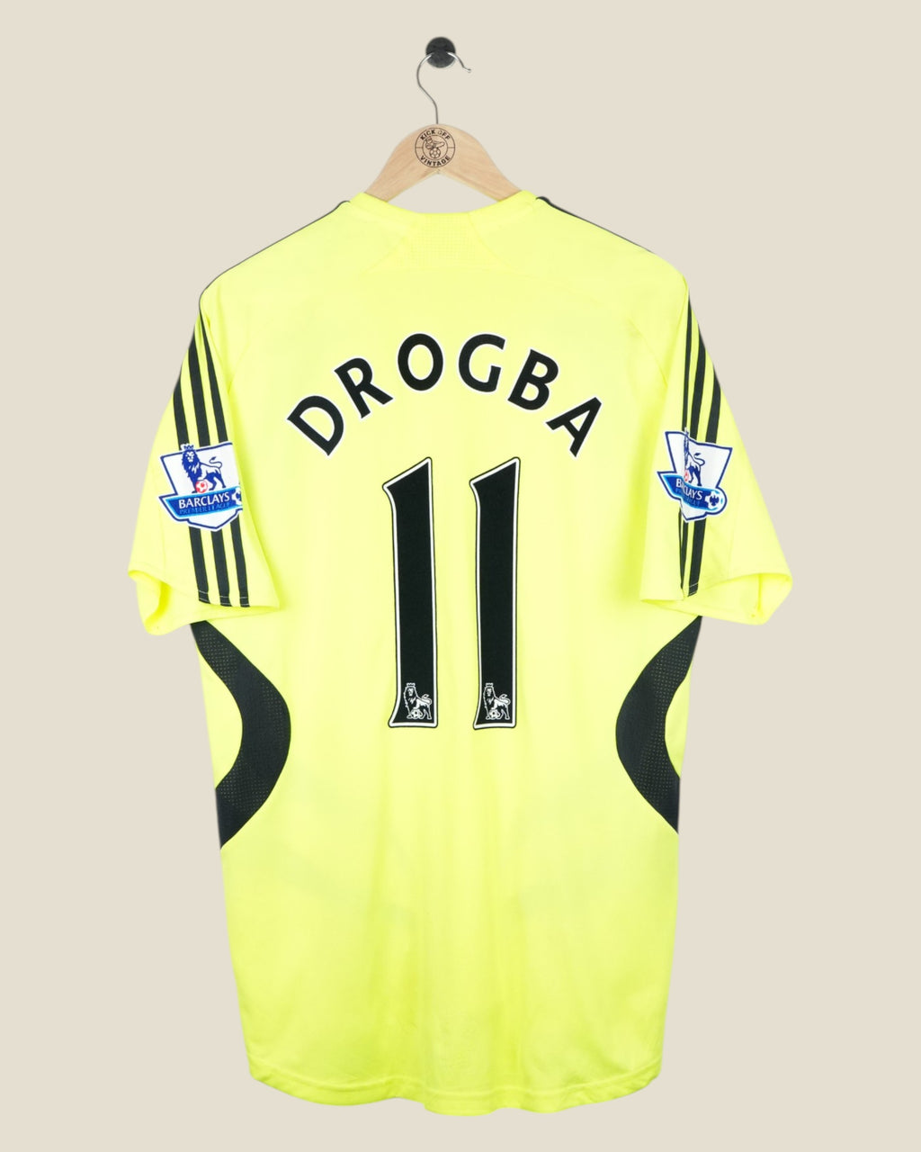 CHELSEA 2007/08 DROGBA AWAY SHIRT EPL (L) ADIDAS
