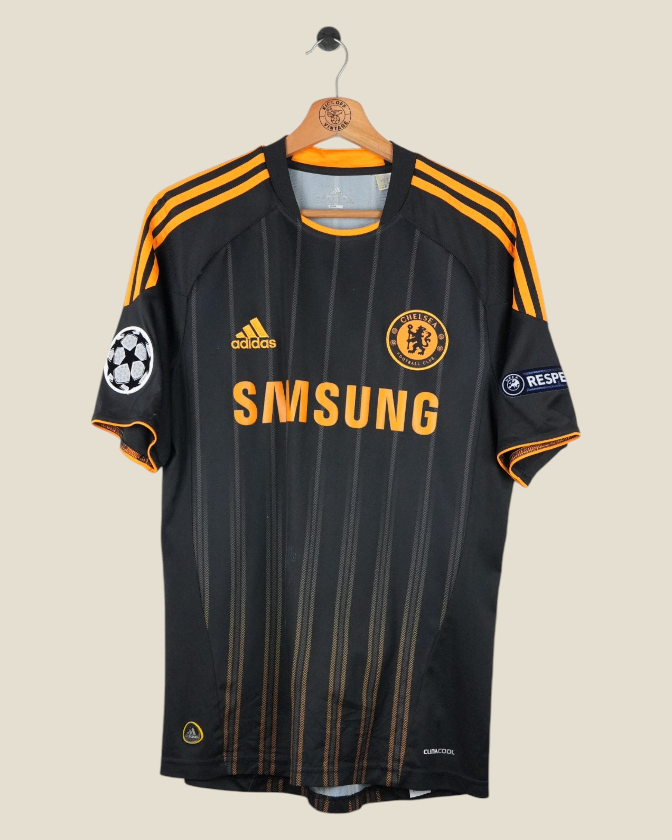 CHELSEA 2010/11 DROGBA AWAY SHIRT UCL (M/L) ADIDAS