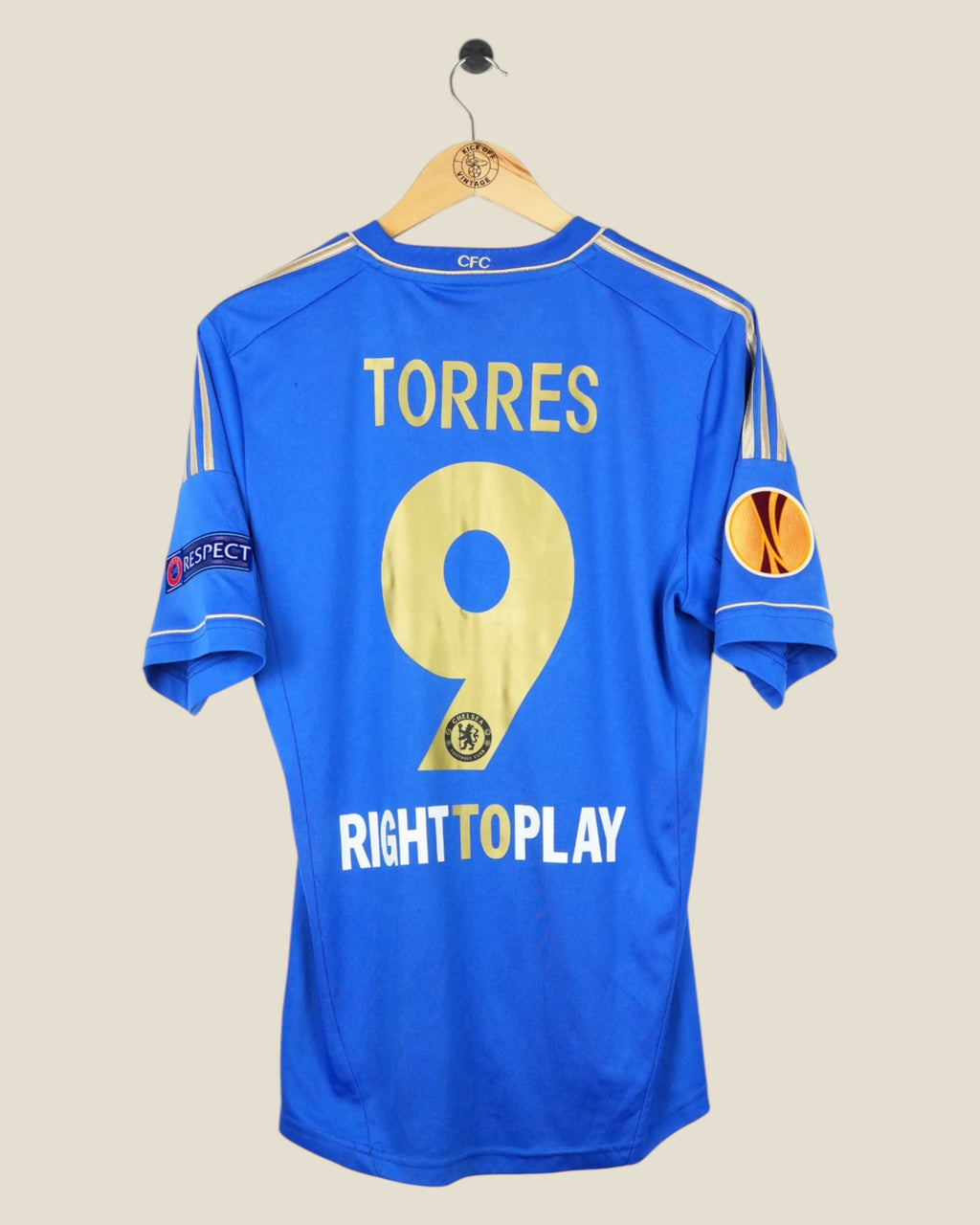 CHELSEA 2012/13 TORRES HOME SHIRT EUROPA LEAGUE (M) ADIDAS