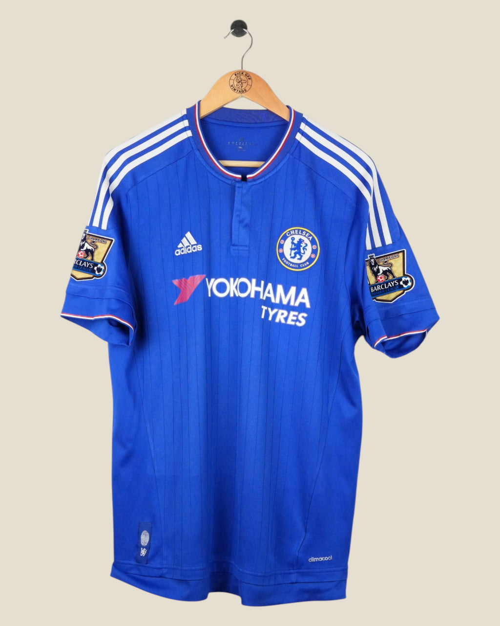 CHELSEA 2015/16 HAZARD HOME SHIRT EPL (L) ADIDAS