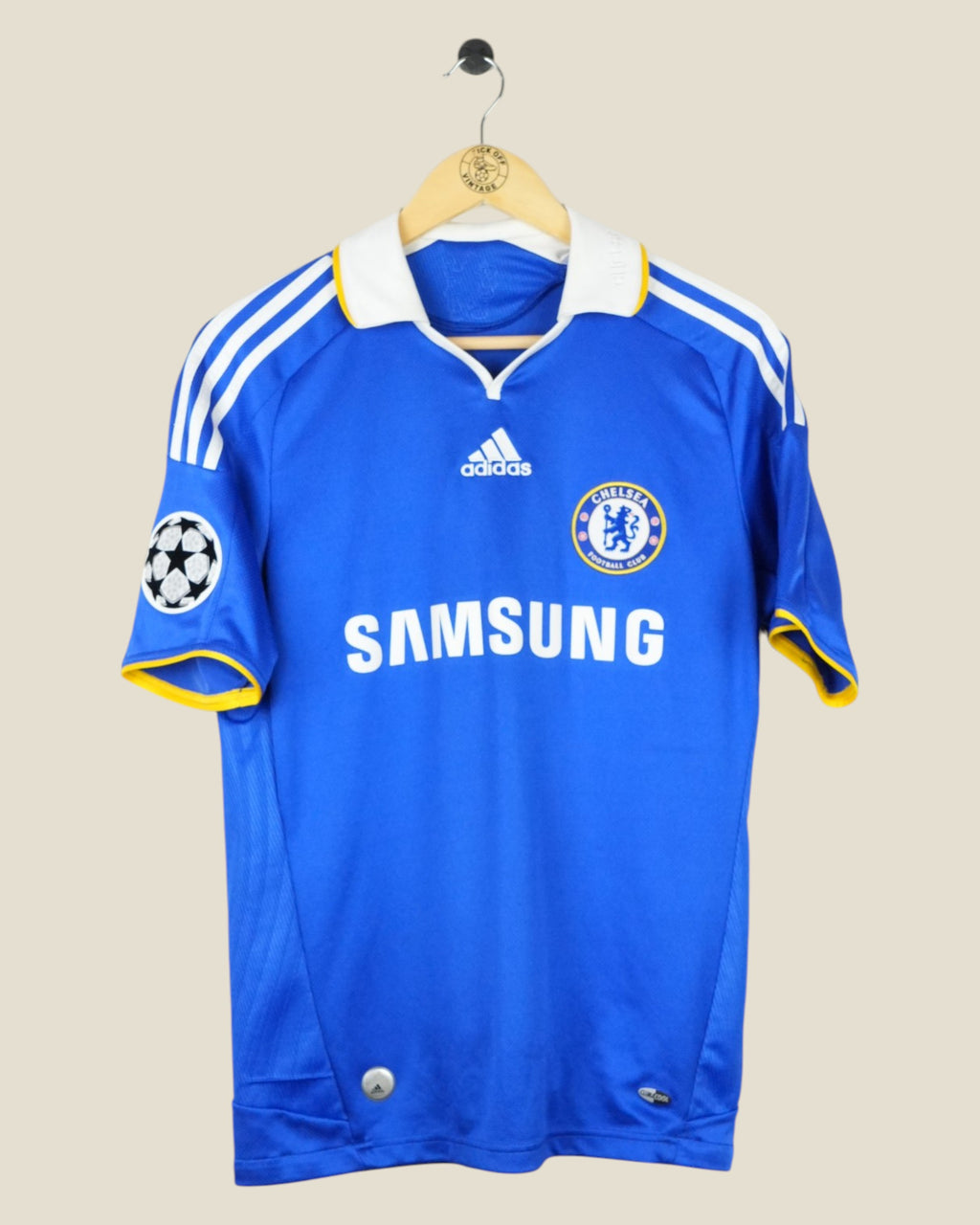 CHELSEA 2007/08 LAMPARD UCL HOME SHIRT (S) ADIDAS