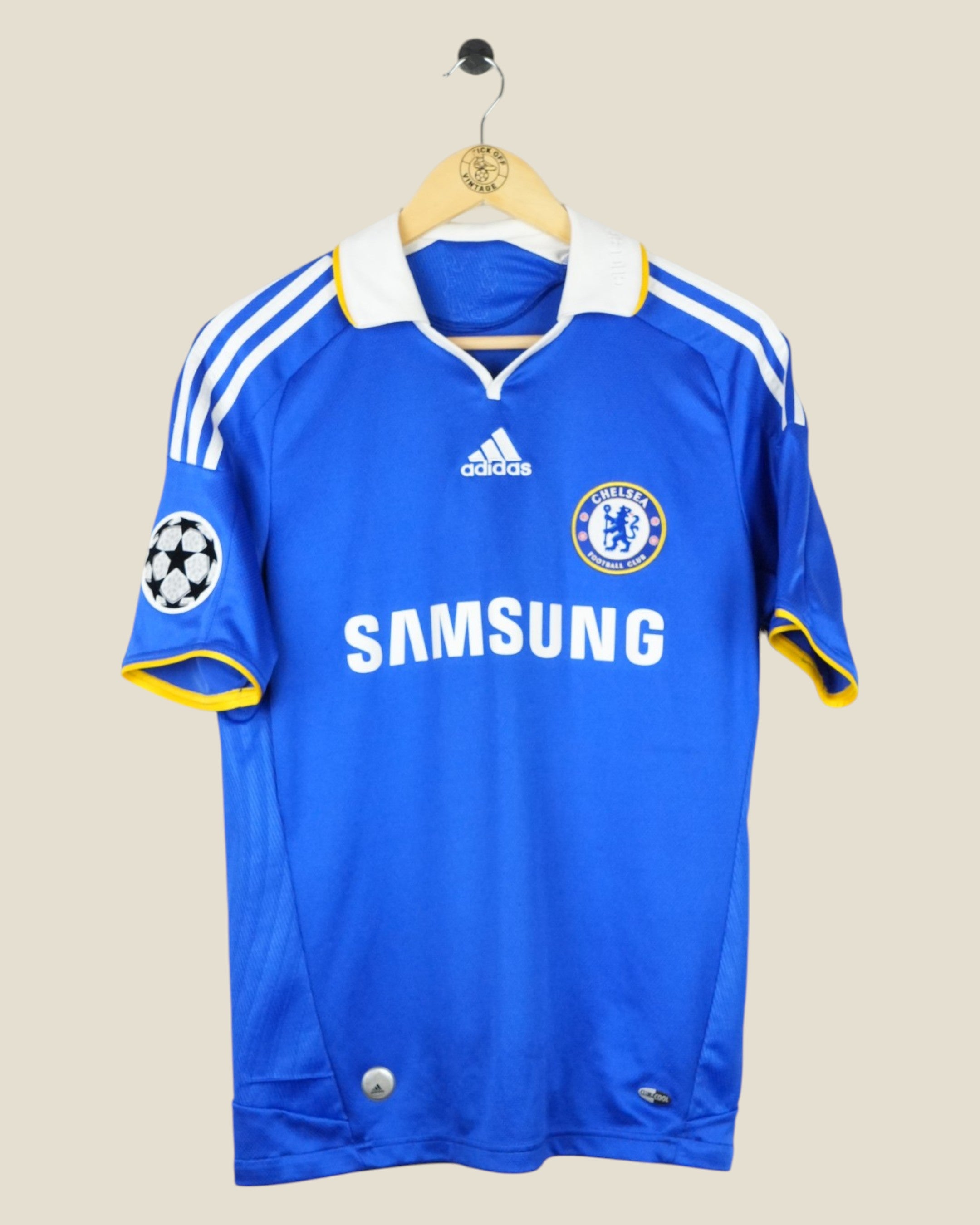 CHELSEA 2007/08 LAMPARD UCL HOME SHIRT (S) ADIDAS