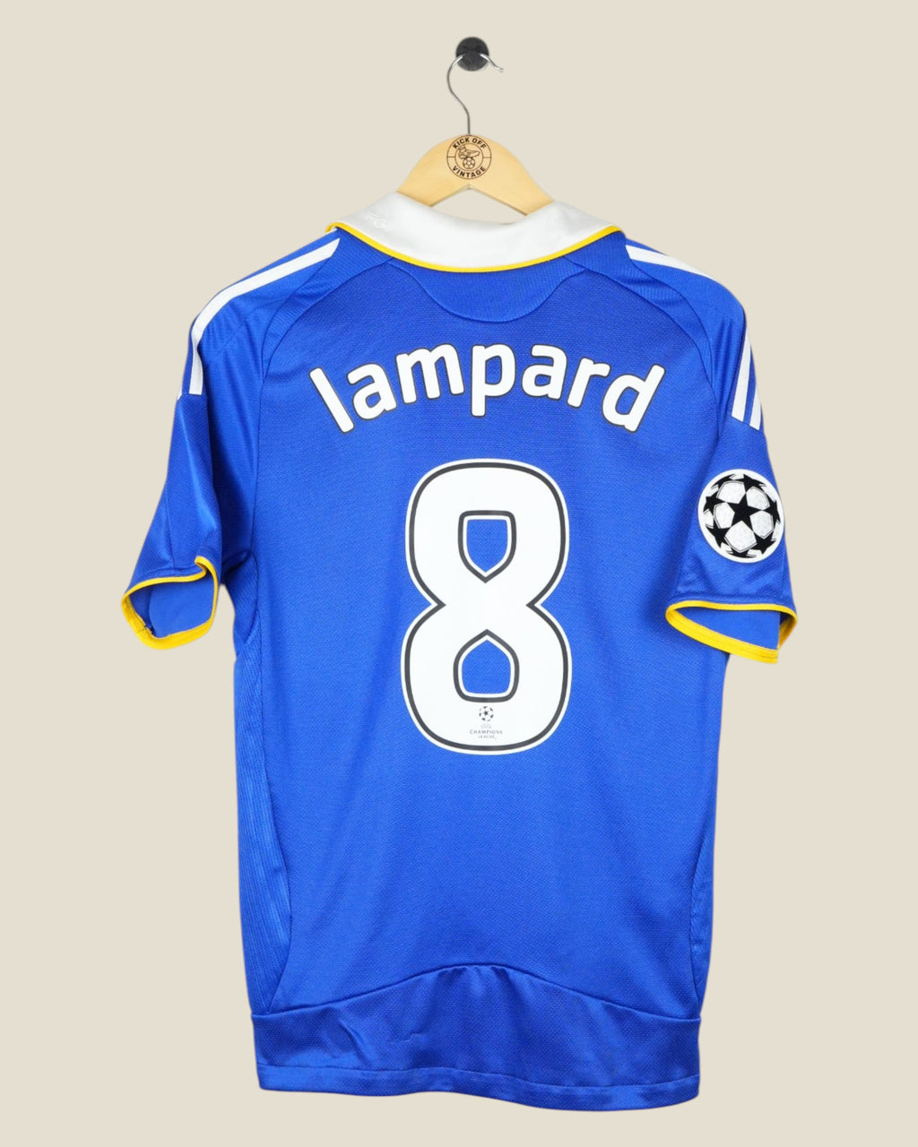 CHELSEA 2007/08 LAMPARD UCL HOME SHIRT (S) ADIDAS