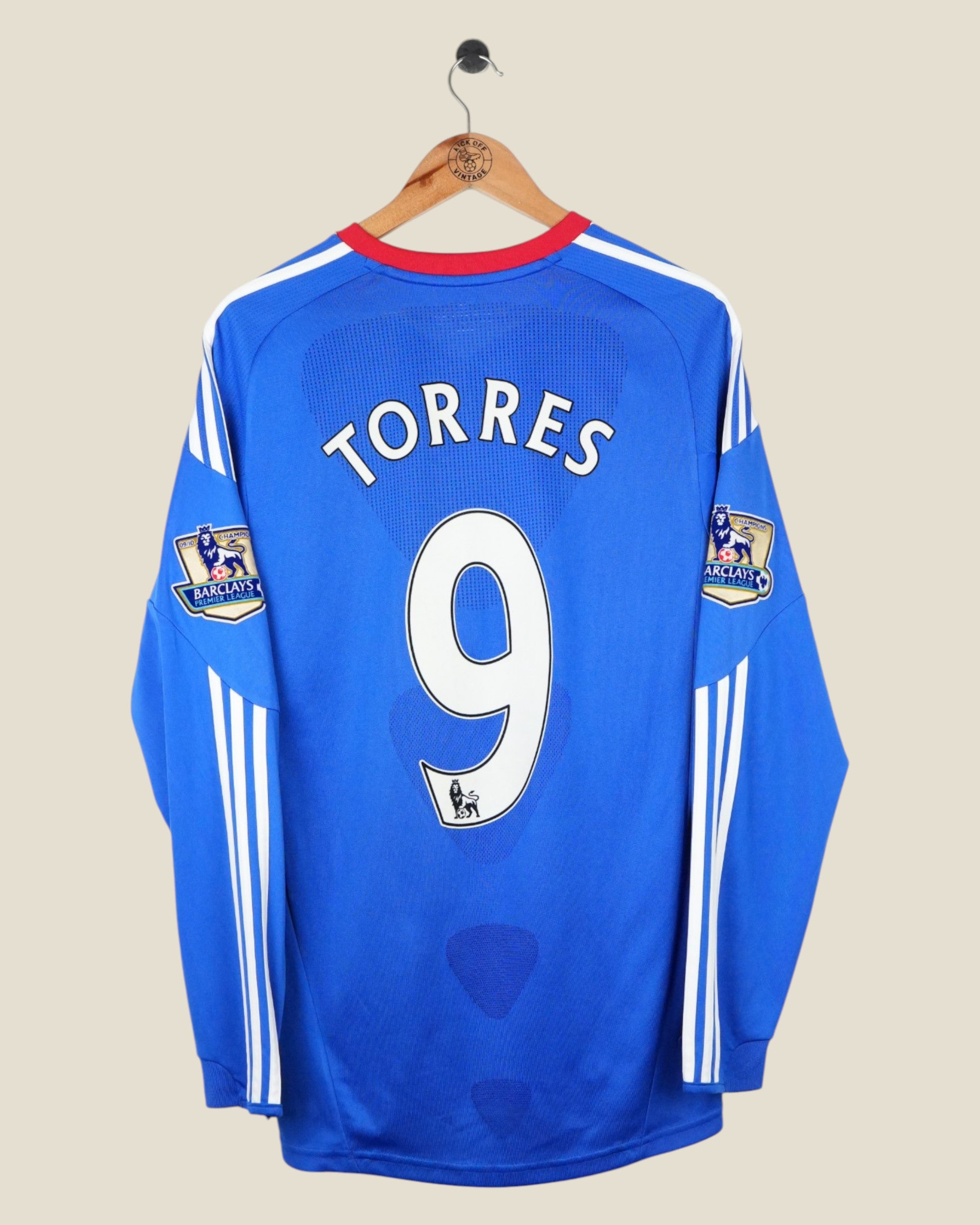 CHELSEA 2010/11 TORRES HOME SHIRT L/S EPL (S) ADIDAS