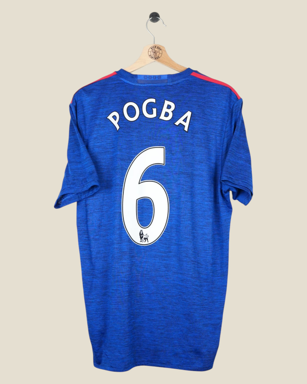 MANCHESTER UNITED 2016/17 POGBA AWAY SHIRT (M) ADIDAS