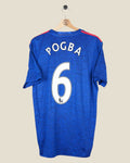 MANCHESTER UNITED 2016/17 POGBA AWAY SHIRT (M) ADIDAS