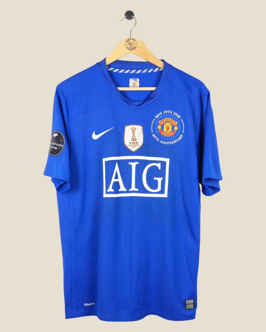 MANCHESTER UNITED 2008/09 RONALDO THIRD SHIRT UCL (L) NIKE