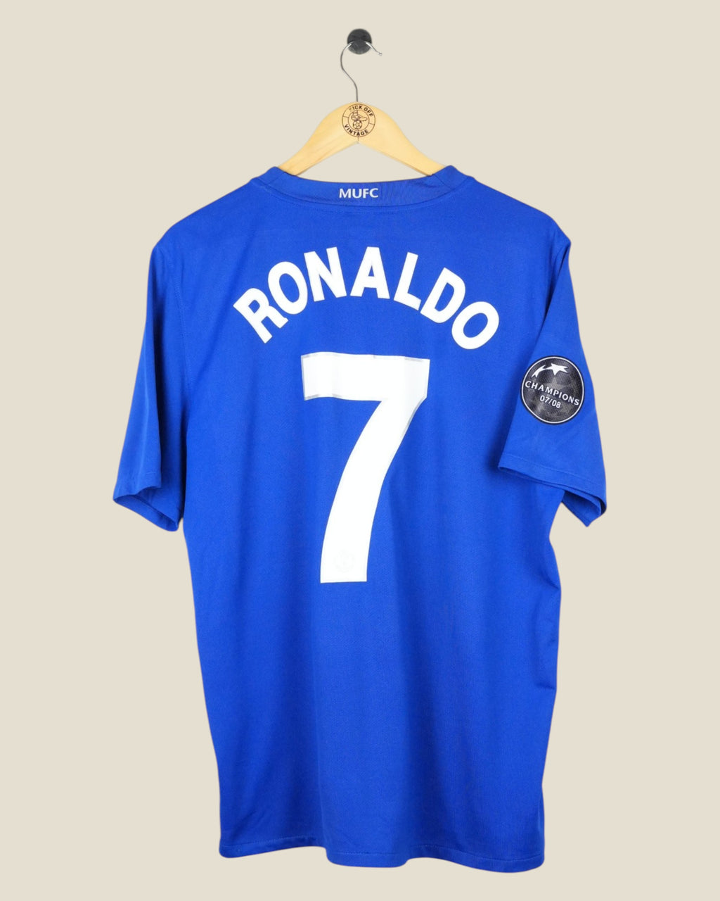 MANCHESTER UNITED 2008/09 RONALDO THIRD SHIRT UCL (L) NIKE