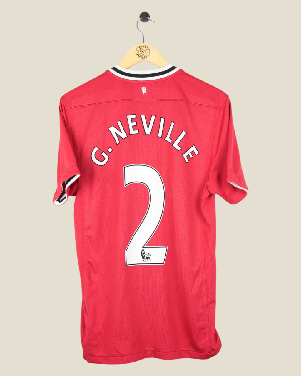 MANCHESTER UNITED 2011/12 NEVILLE HOME SHIRT (M) NIKE