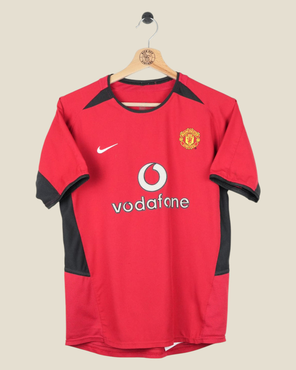 MANCHESTER UNITED 2002/04 HOME SHIRT (KIDS L) NIKE