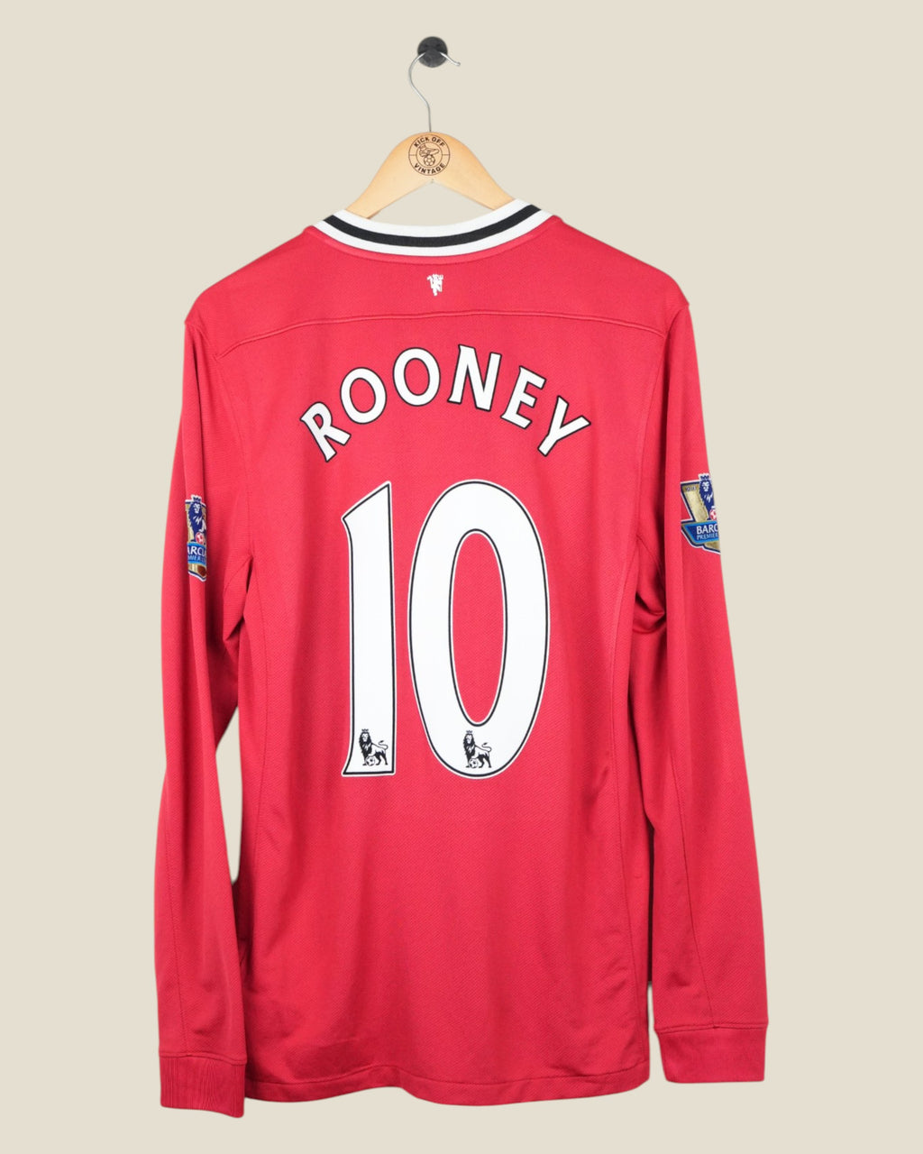 MANCHESTER UNITED 2011/12 ROONEY HOME SHIRT L/S (M) NIKE