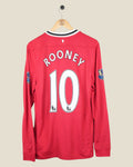 MANCHESTER UNITED 2011/12 ROONEY HOME SHIRT L/S (M) NIKE