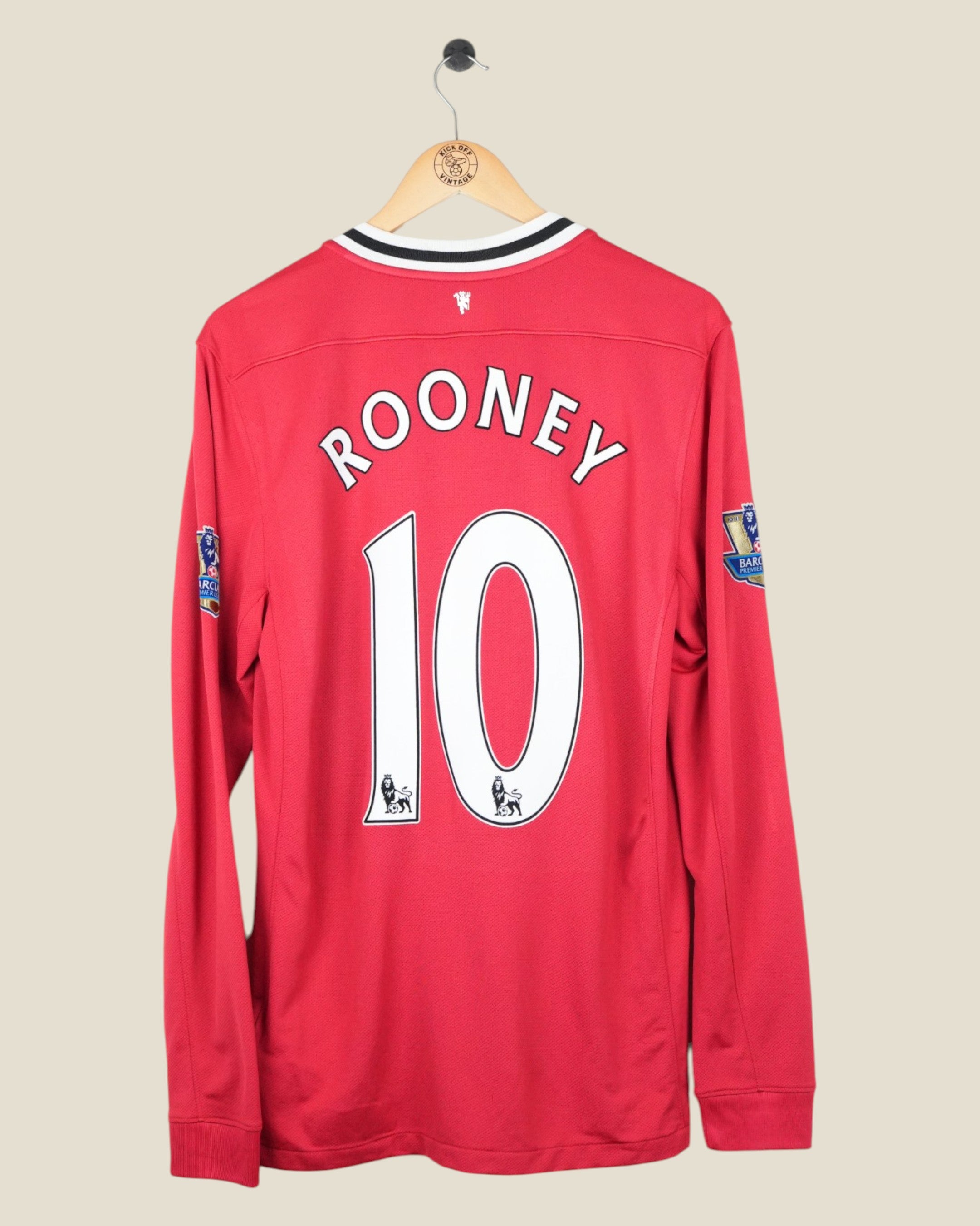 MANCHESTER UNITED 2011/12 ROONEY HOME SHIRT L/S (M) NIKE