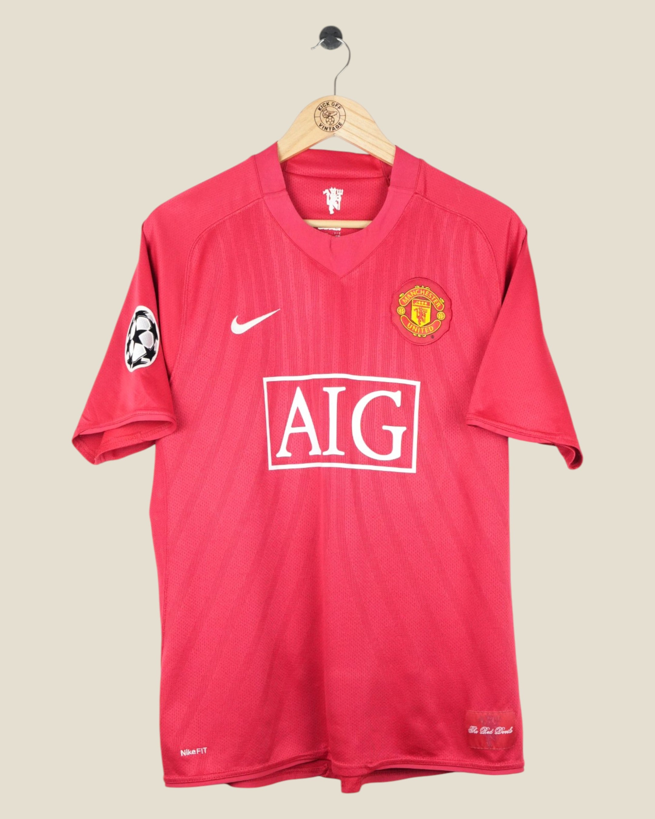 MANCHESTER UNITED 2007/08 RONALDO HOME SHIRT (L) NIKE