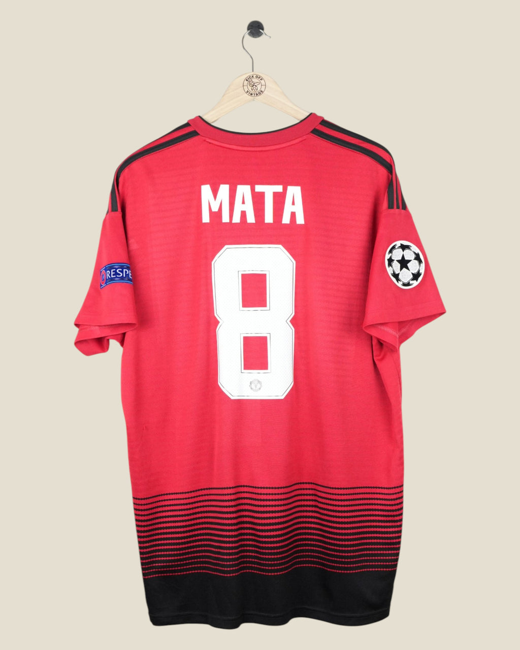 MANCHESTER UNITED 2018/19 MATA HOME SHIRT UCL (XL) ADIDAS