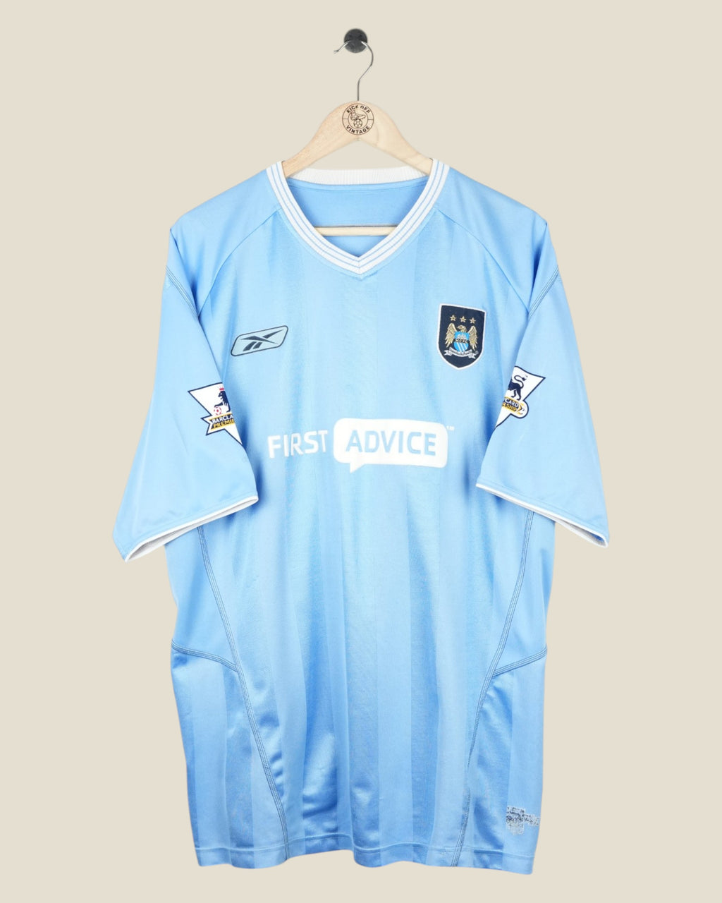 MANCHESTER CITY 2003/04 ANELKA HOME SHIRT EPL (XL) REEBOK