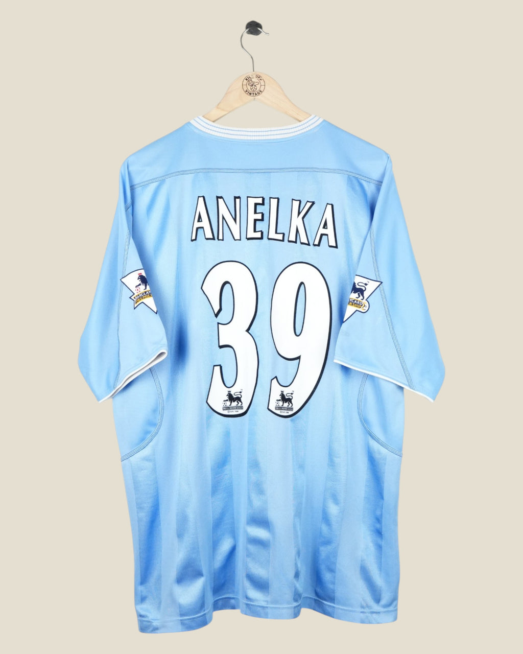 MANCHESTER CITY 2003/04 ANELKA HOME SHIRT EPL (XL) REEBOK