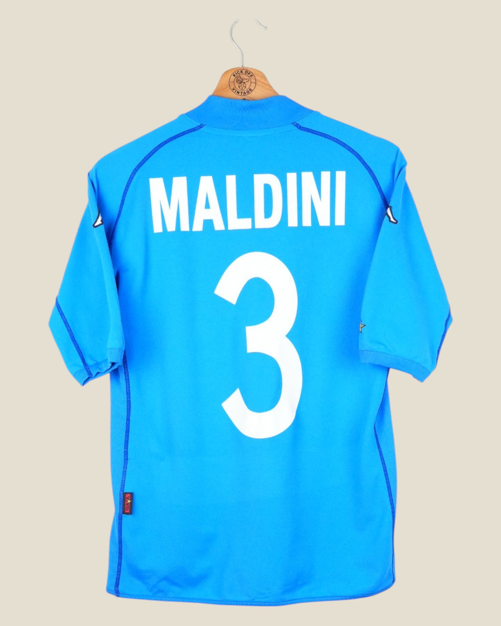 ITALY 2002 MALDINI HOME SHIRT (M) KAPPA