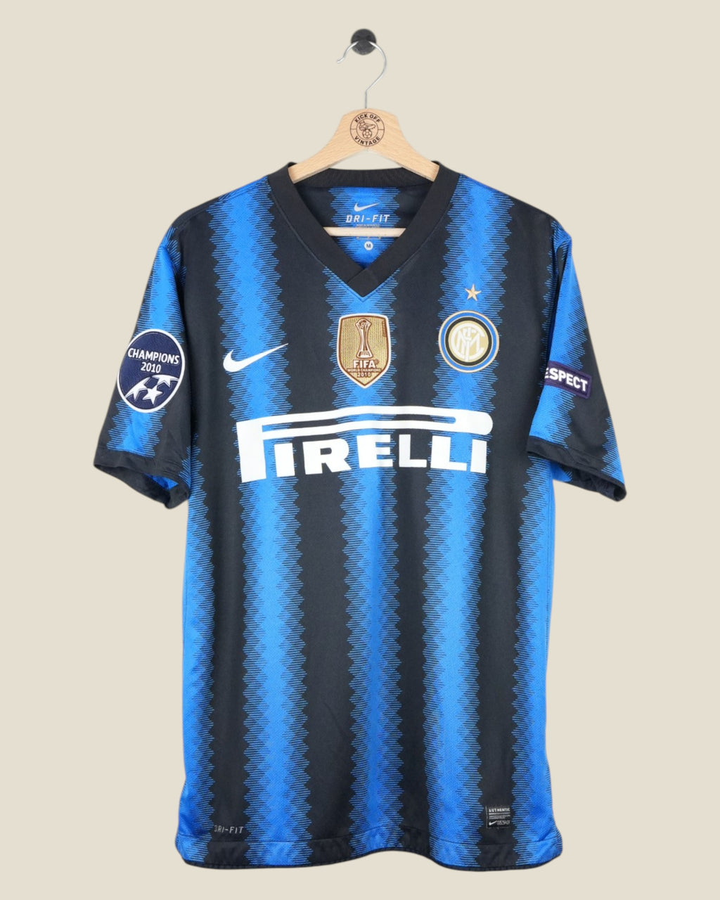 INTER MILAN 2010/11 SNEIJDER HOME SHIRT UCL (M) NIKE