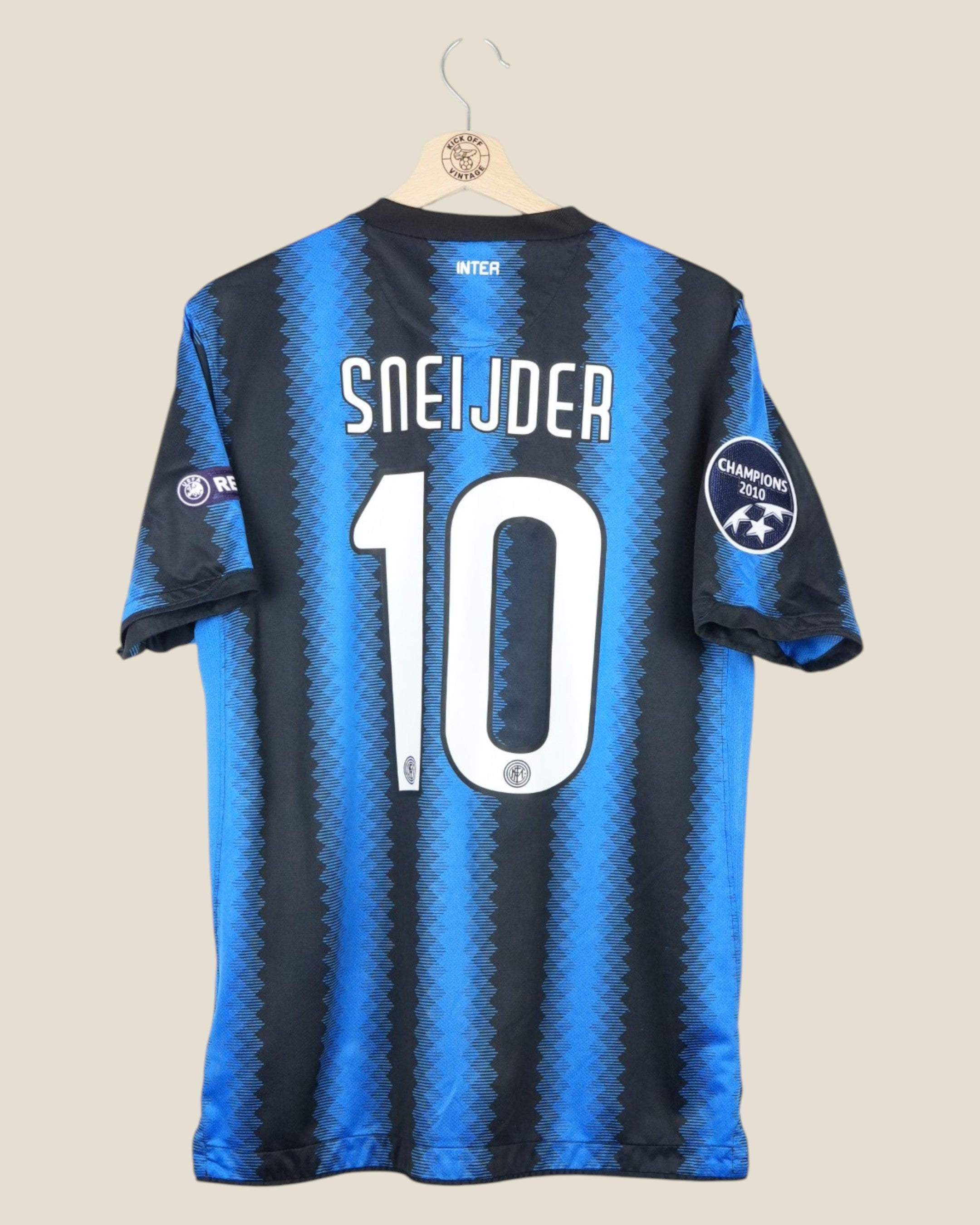INTER MILAN 2010/11 SNEIJDER HOME SHIRT UCL (M) NIKE