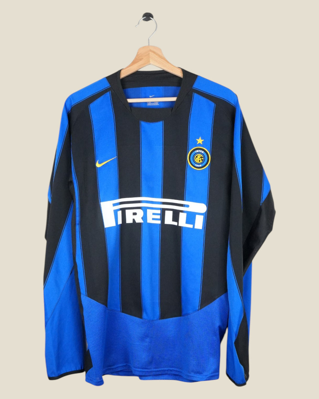 INTER MILAN 2003/04 ZANETTI HOME SHIRT L/S (M) NIKE