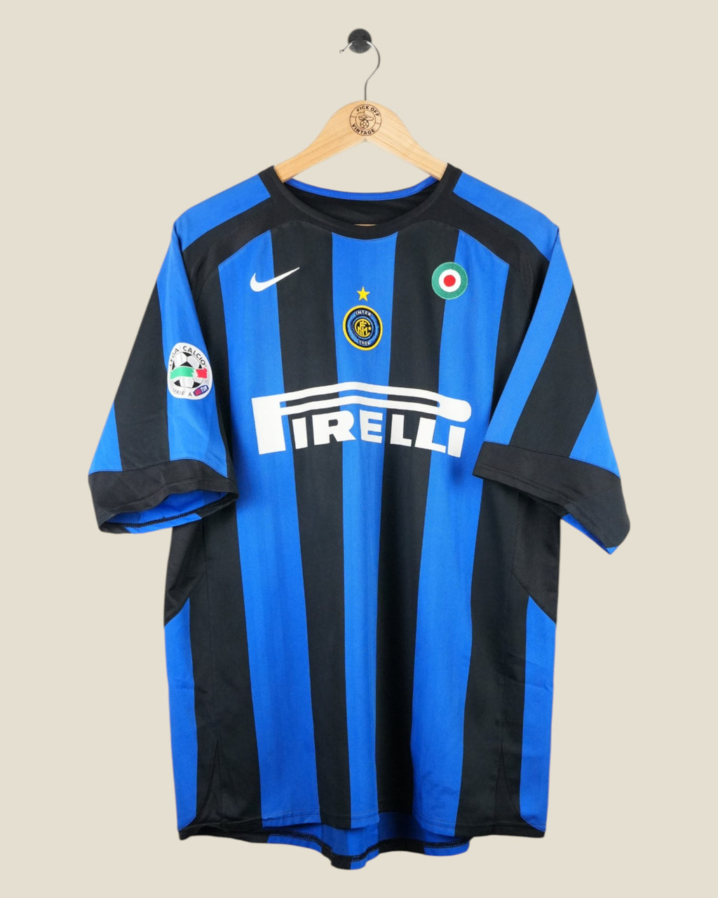 INTER MILAN 2005/06 FIGO SIGNED HOME SHIRT (L/XL) NIKE