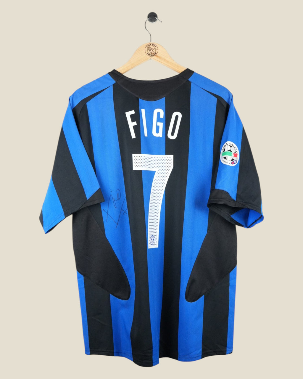INTER MILAN 2005/06 FIGO SIGNED HOME SHIRT (L/XL) NIKE