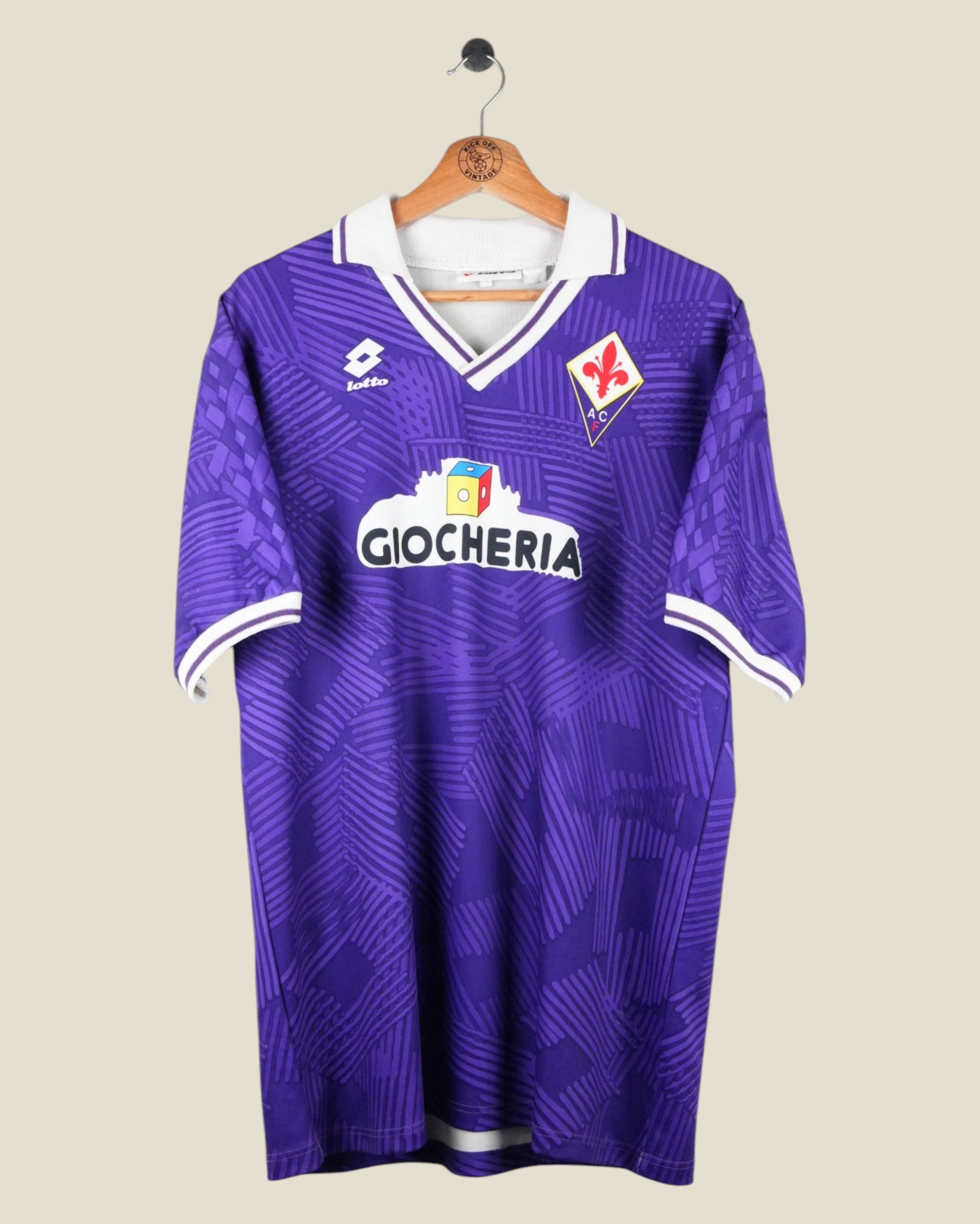 FIORENTINA 1991/92 HOME SHIRT (XL) LOTTO
