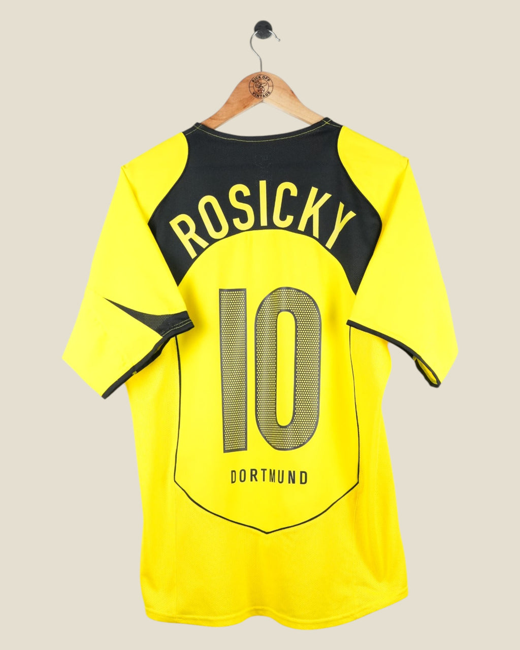 BORUSSIA DORTMUND 2004/05 ROSICKY HOME SHIRT (M) NIKE
