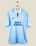 LAZIO 1992/93 HOME SHIRT (L) UMBRO