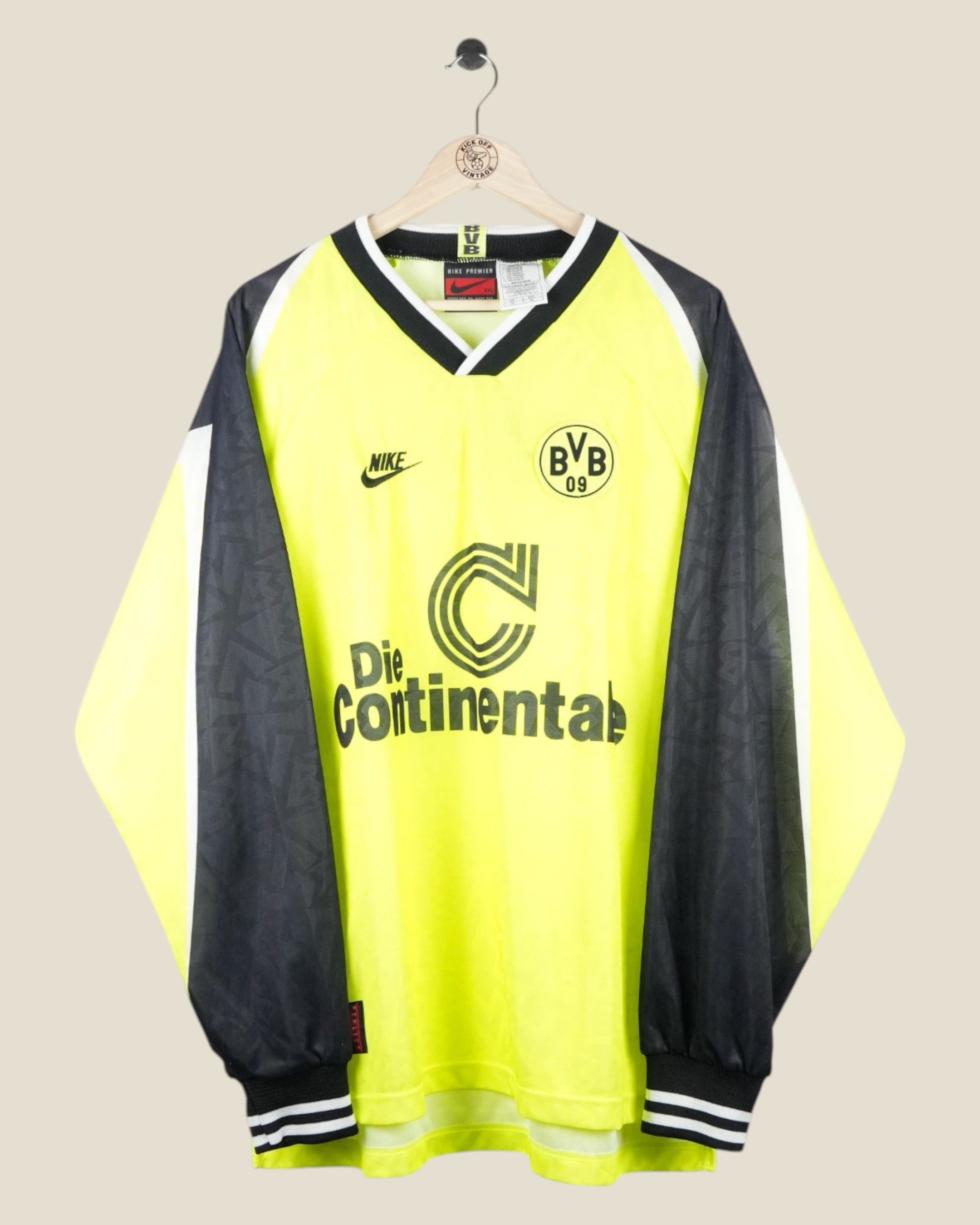 BORUSSIA DORTMUND 1995/96 HOME SHIRT L/S (XXL) NIKE