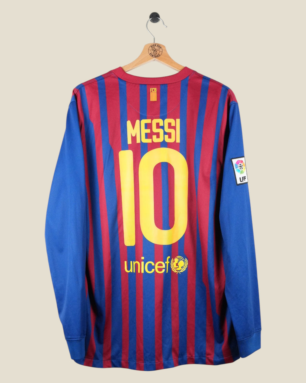 BARCELONA 2011/12 MESSI HOME SHIRT L/S (L) NIKE