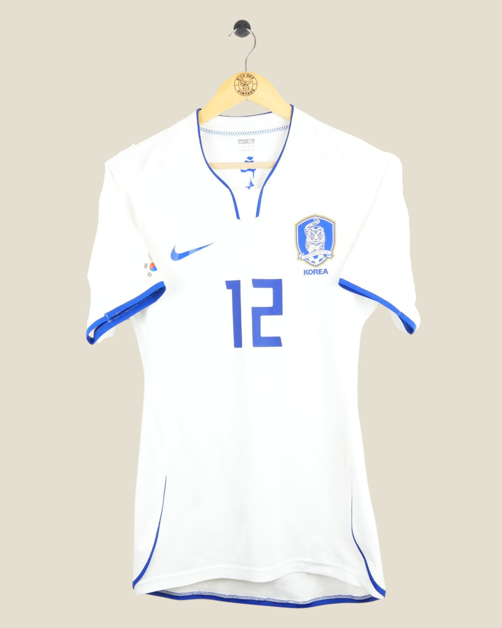 SOUTH KOREA 2008 #12 PLAYER ISSUE AWAY SHIRT (XL) NIKE