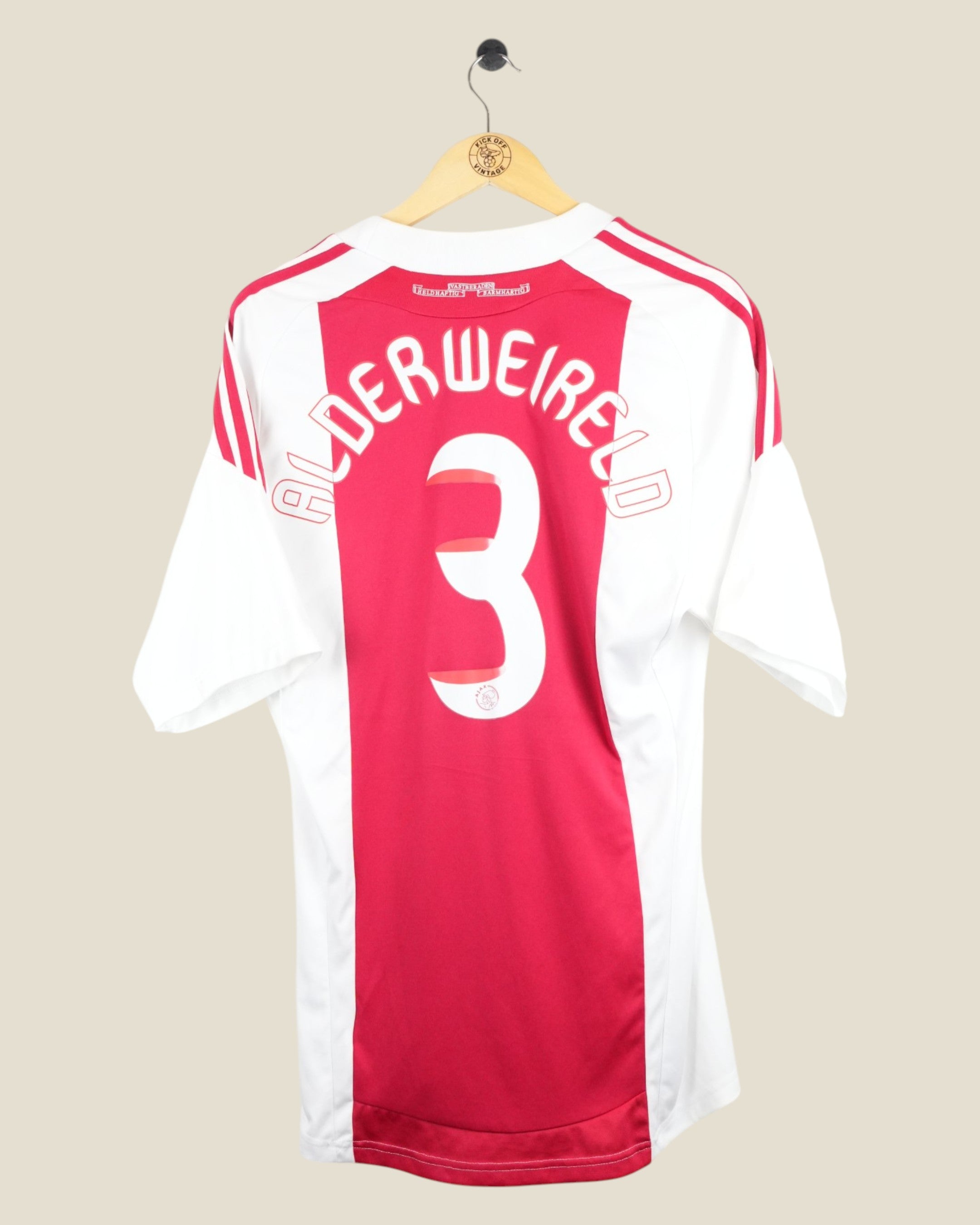 AJAX 2008/09 ALDERWEIRELD HOME SHIRT (M) ADIDAS