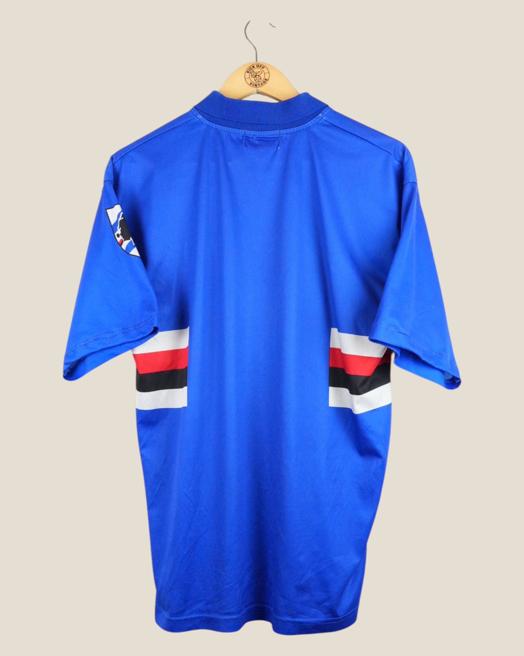 SAMPDORIA 1992/94 HOME SHIRT (L) ASICS