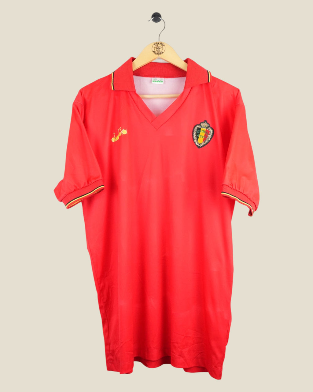 BELGIUM 1992 HOME SHIRT (XL) DIADORA