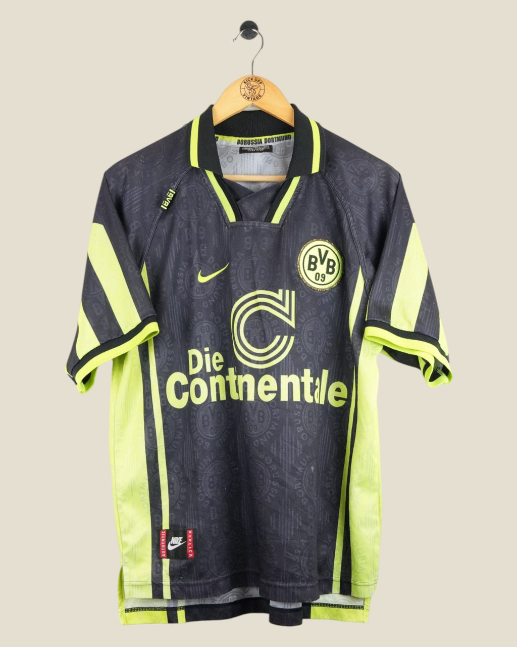 BORUSSIA DORTMUND 1996/97 AWAY SHIRT (M) NIKE
