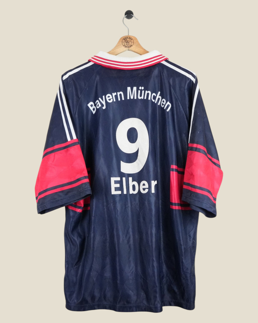BAYERN MUNICH 1997/99 ELBER HOME SHIRT (XL) ADIDAS