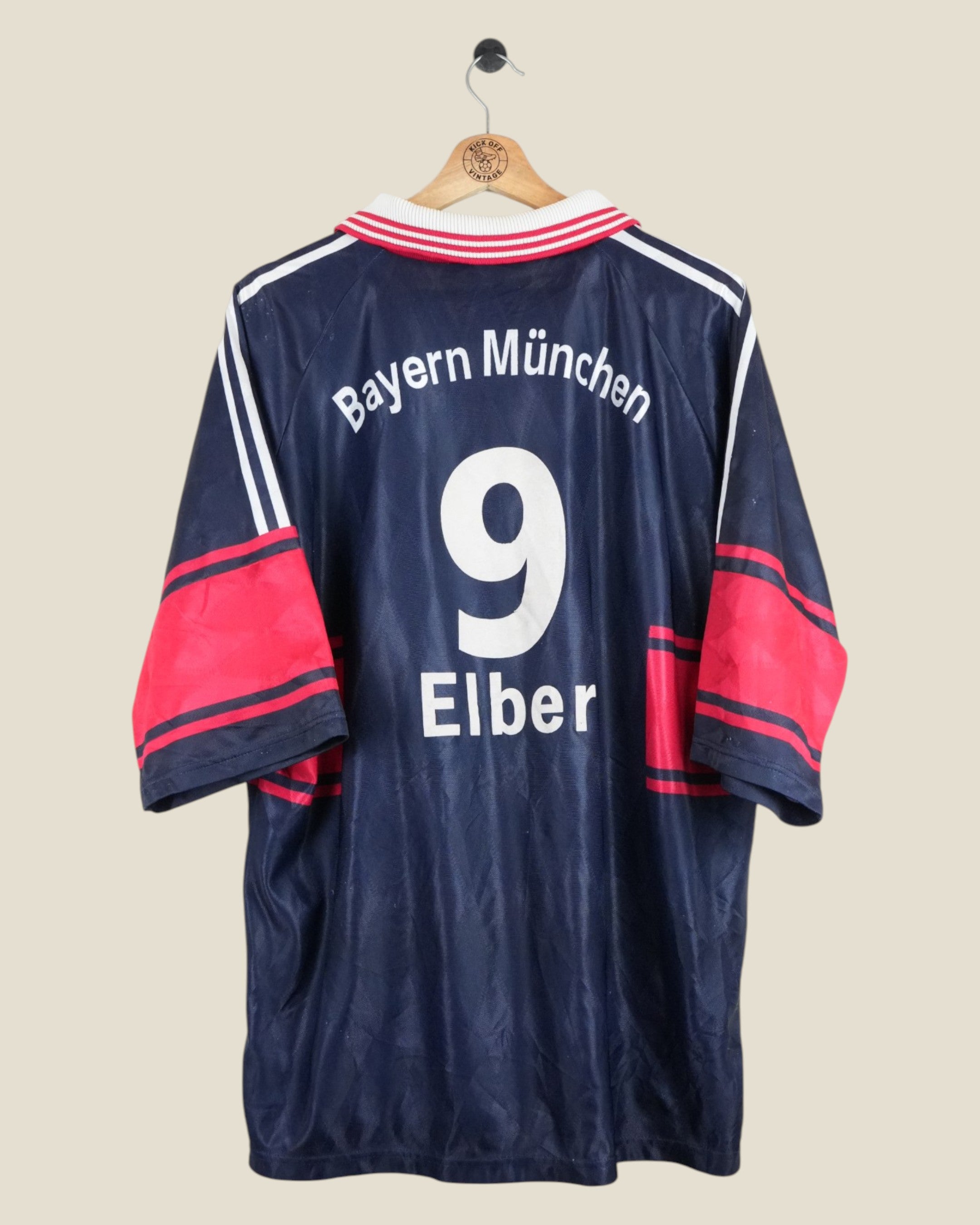 BAYERN MUNICH 1997/99 ELBER HOME SHIRT (XL) ADIDAS