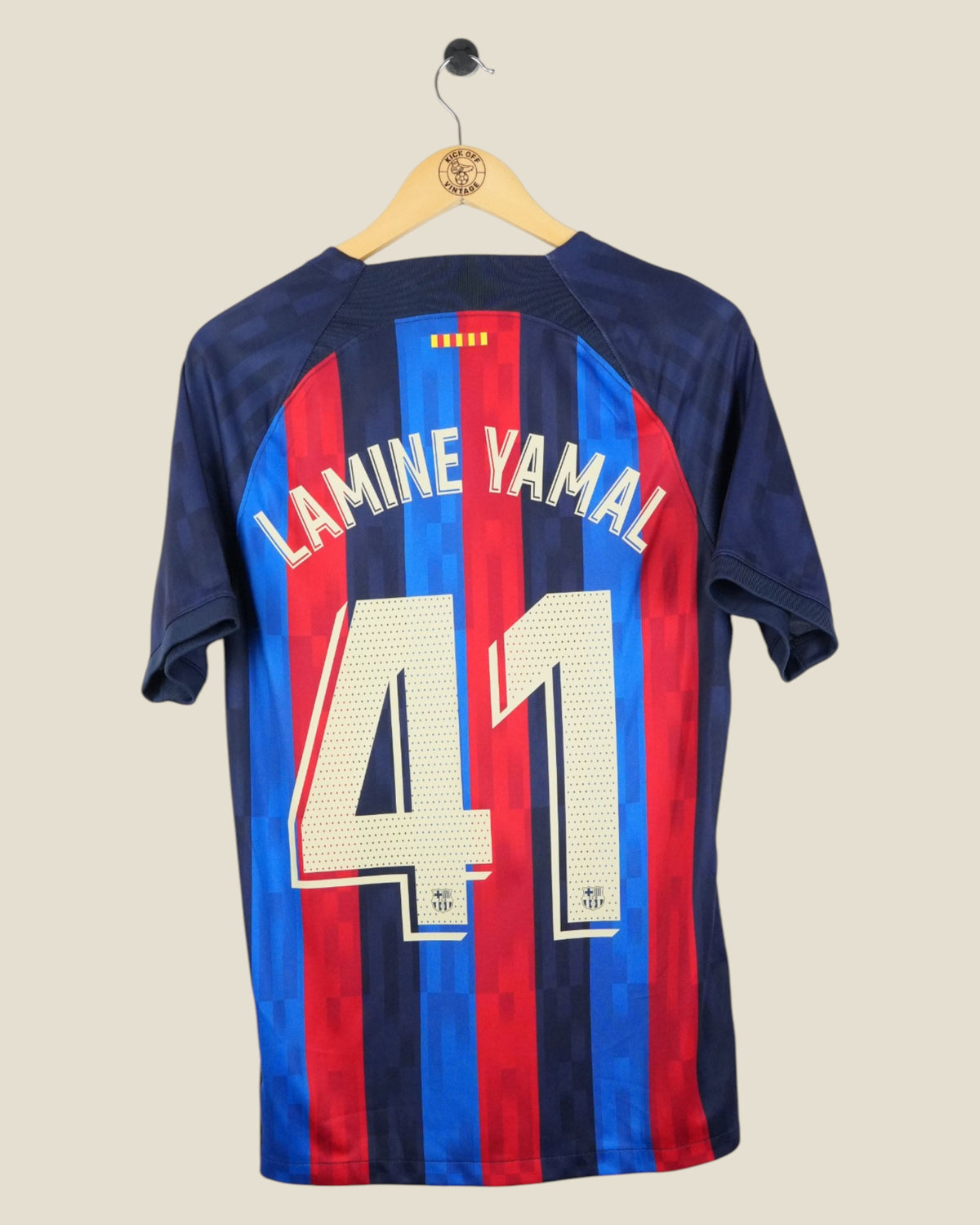 BARCELONA 2022/23 LAMINE YAMAL HOME SHIRT (M) NIKE