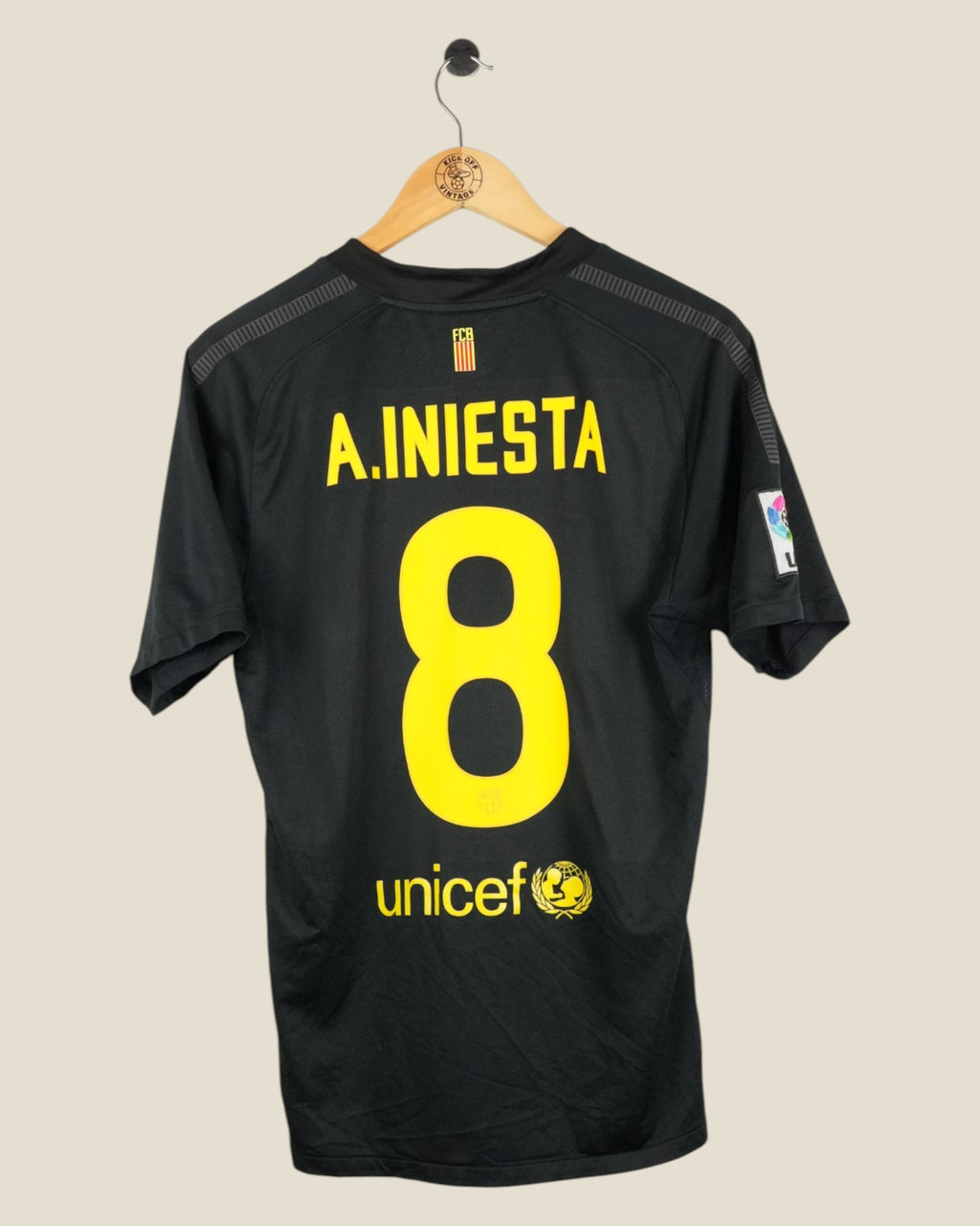 BARCELONA 2011/12 INIESTA AWAY SHIRT (M) NIKE