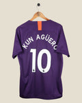 MANCHESTER CITY 2018/19 AGÜERO AWAY SHIRT (L) NIKE