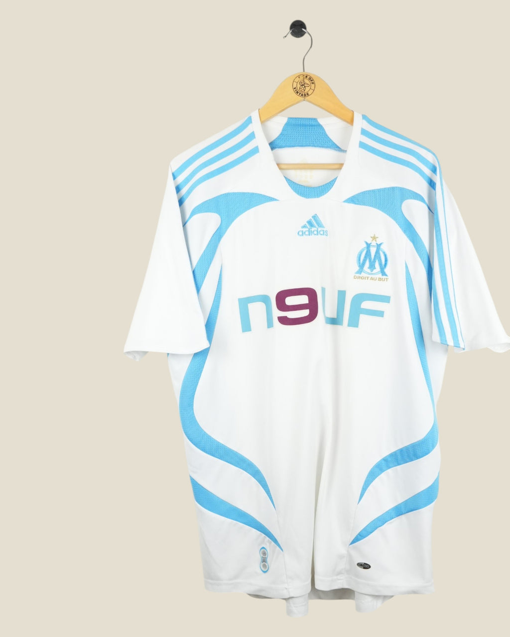 MARSEILLE 2007/08 NASRI HOME SHIRT (L) ADIDAS