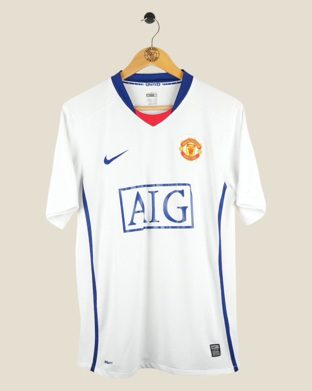 MANCHESTER UNITED 2008/09 RONALDO AWAY SHIRT (M) NIKE