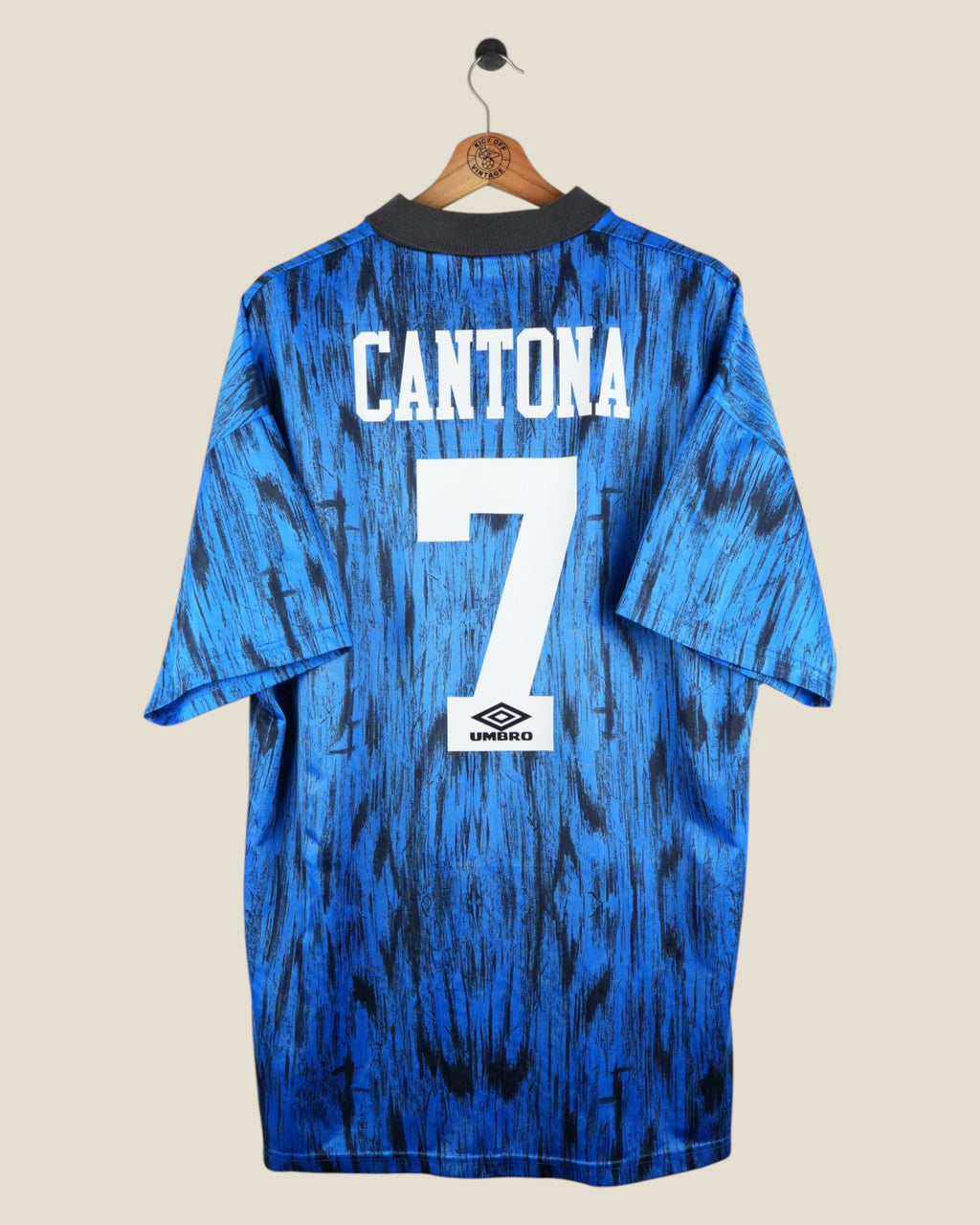 MANCHESTER UNITED 1992/93 CANTONA AWAY SHIRT (XL) UMBRO